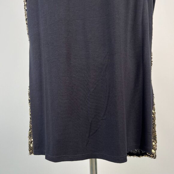 NWT Mint Velvet Gold Sequins Top Stretch Short-Sleeved T-Shirt Size XL - Picture 7 of 12